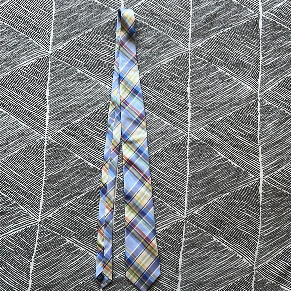 TOMMY HILFIGER Plaid Multicolor Men's Tie